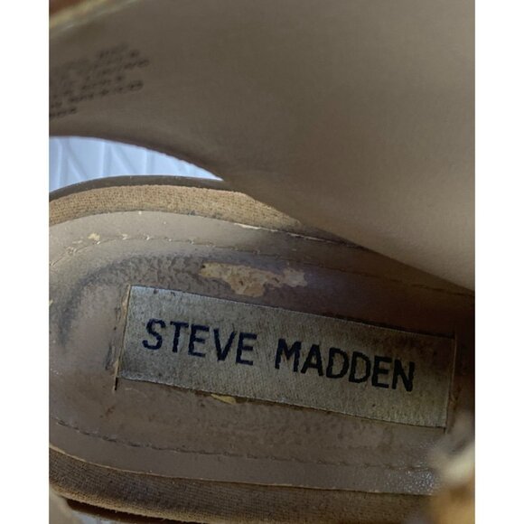 Steve Madden Adelene Women's 8M Brown Suede Leather Side Zip Biker Ankle Bootie - Picture 9 of 10